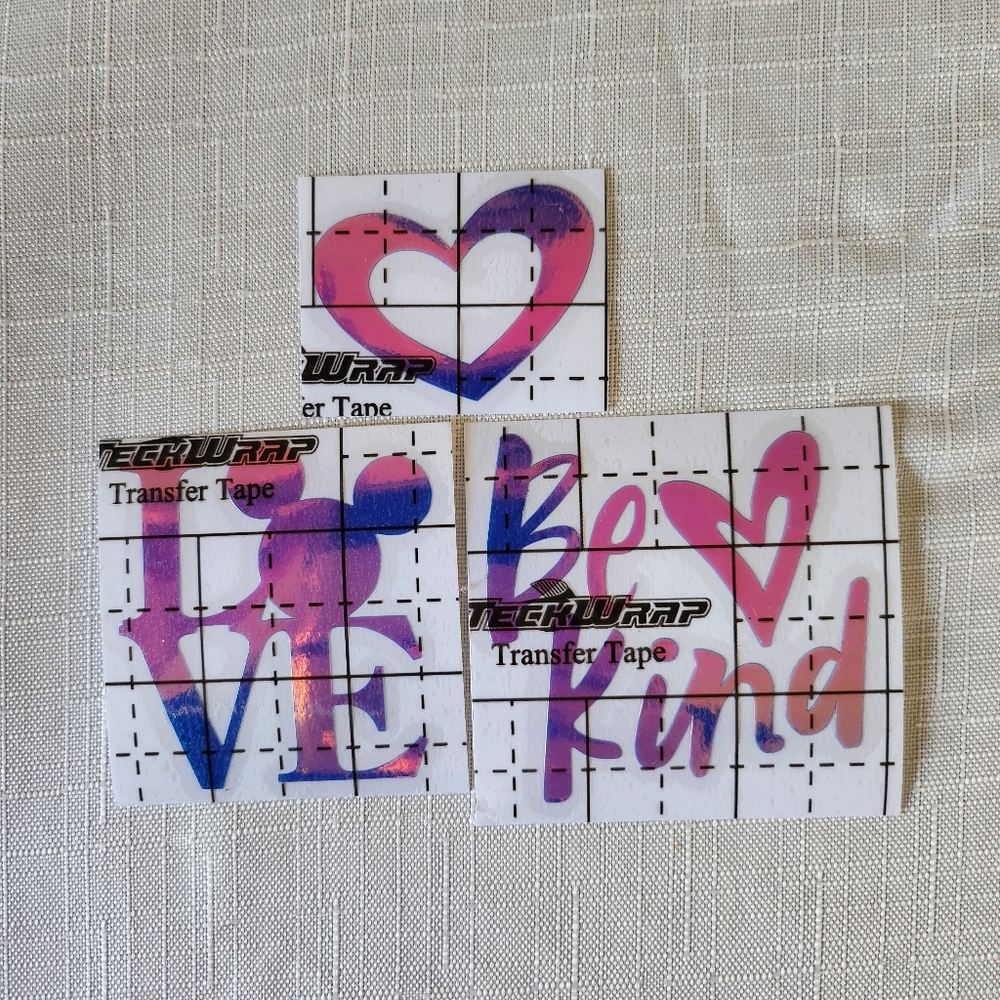 Purple Holographic Vinyl Decal Stickers